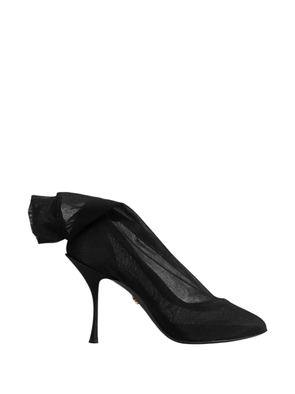 Dolce & Gabbana bow-detail mesh ankle boots