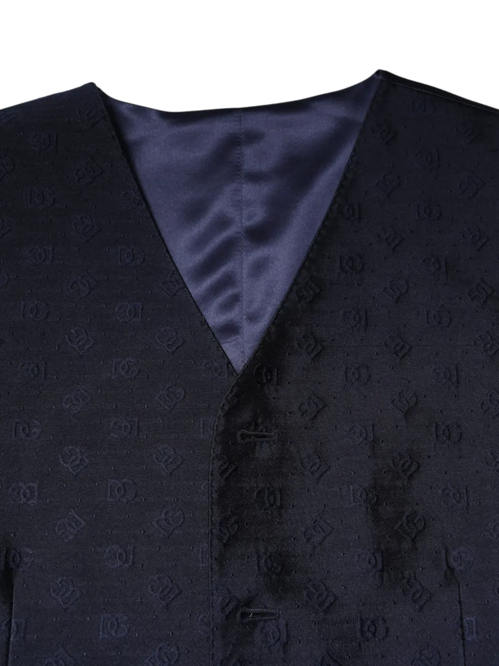 Dolce & Gabbana Gilet met logo-reliëf Blauw