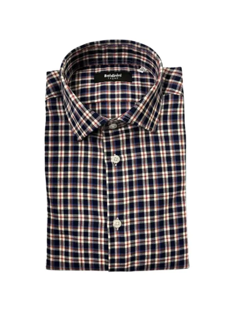 Baldinini check-pattern button-down shirt