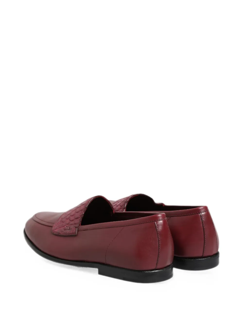 Dolce & Gabbana Loafers met krokodillen-reliëf Rood