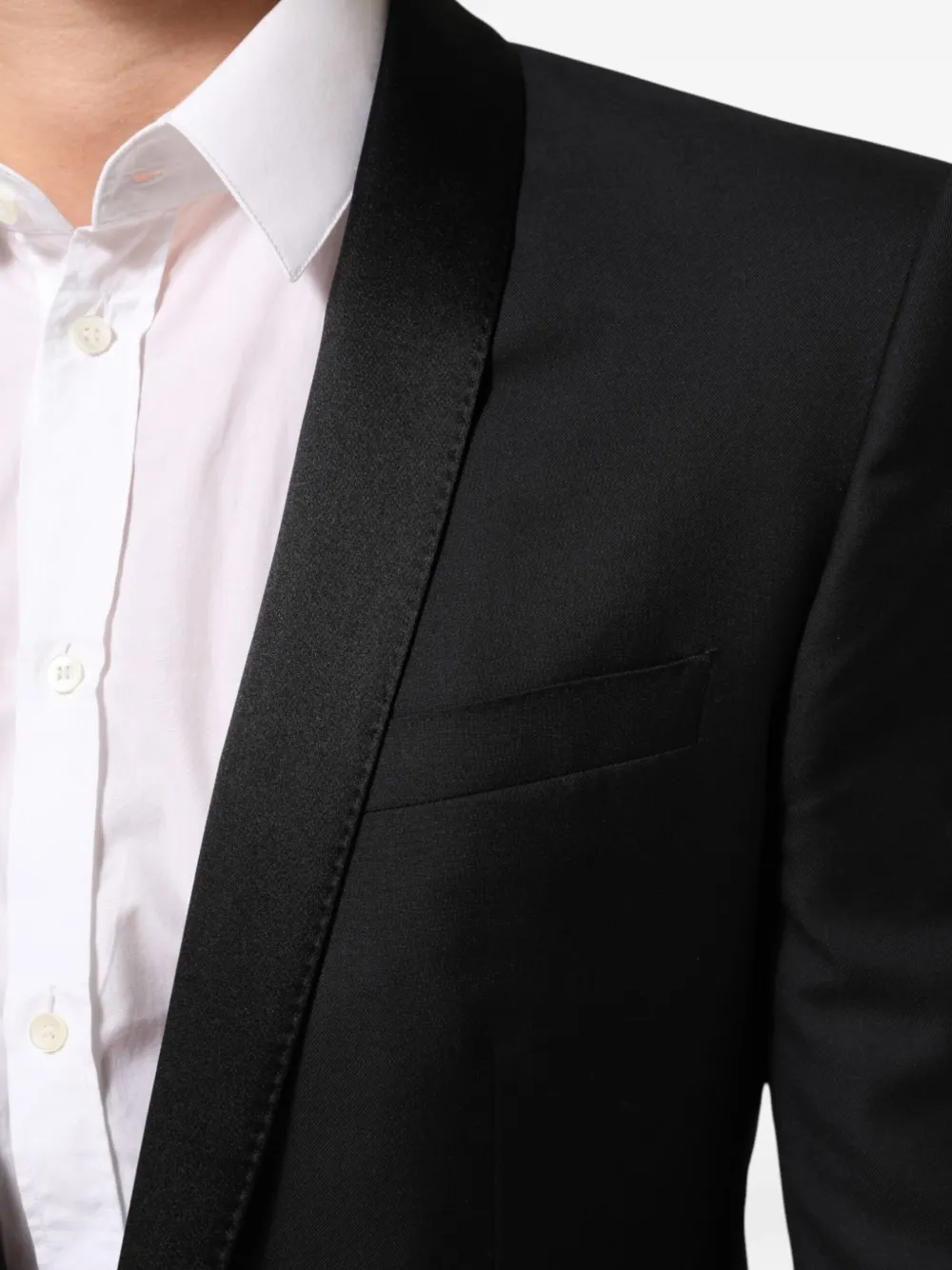 Dolce & Gabbana Colbert met sjaalkraag Zwart