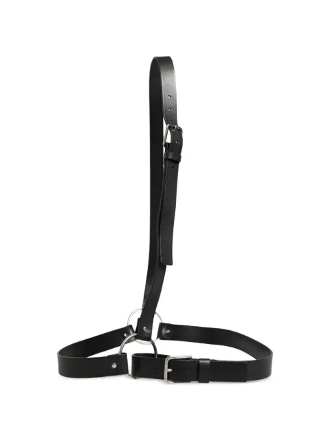 Dolce & Gabbana double-strap leather belt