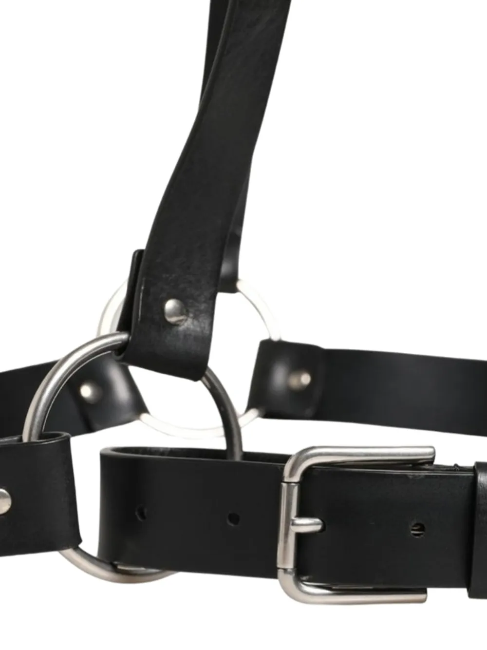 Dolce & Gabbana Riem met dubbele band Zwart