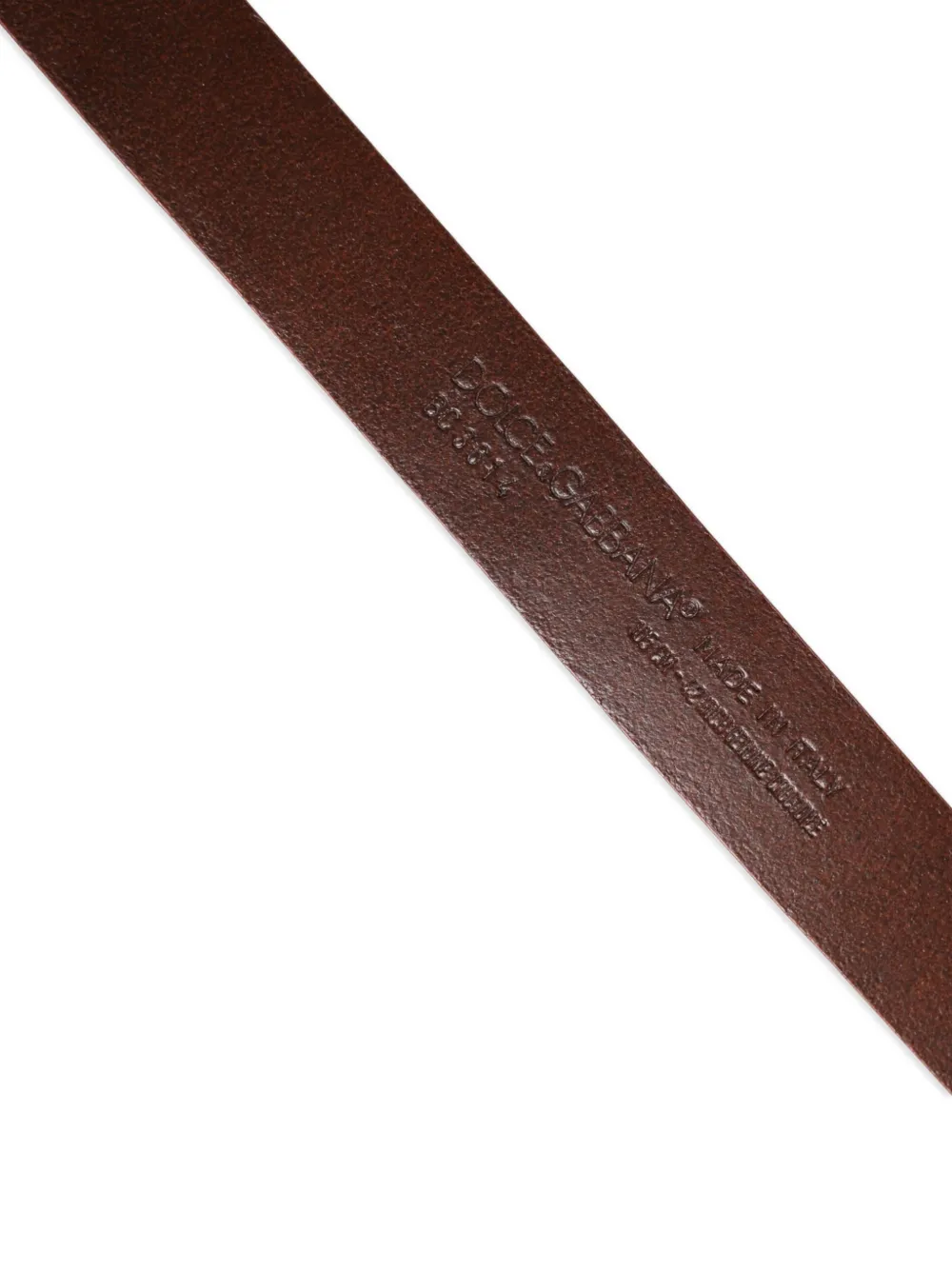 Dolce & Gabbana Leren riem met krokodillen-reliëf Rood