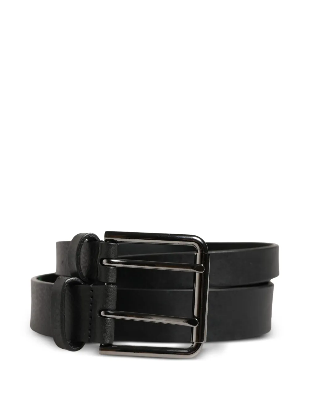 Dolce & Gabbana Leren riem Zwart