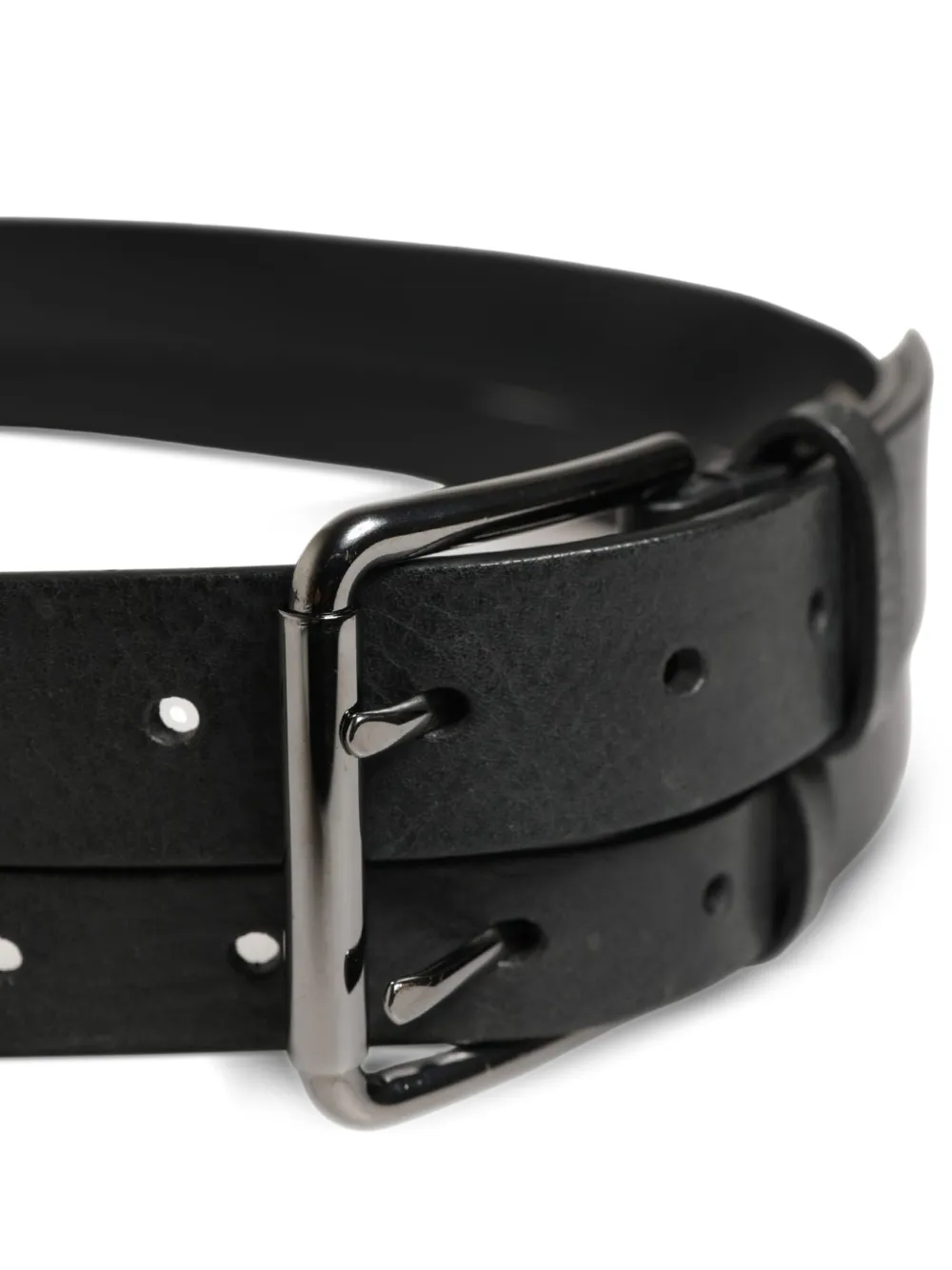 Dolce & Gabbana Leren riem Zwart
