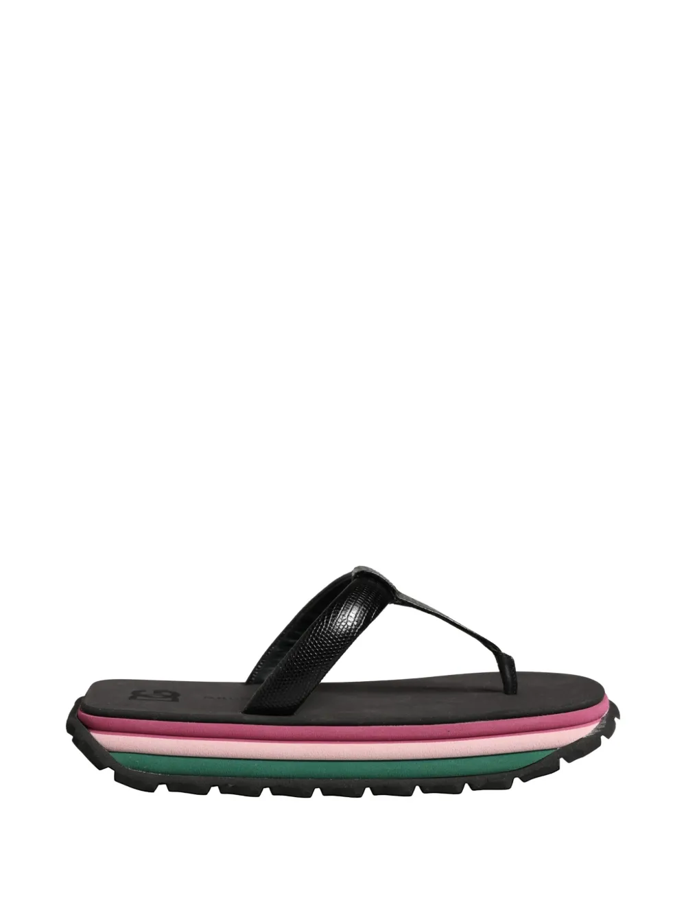 Dolce & Gabbana chunky-sole flip flops Zwart