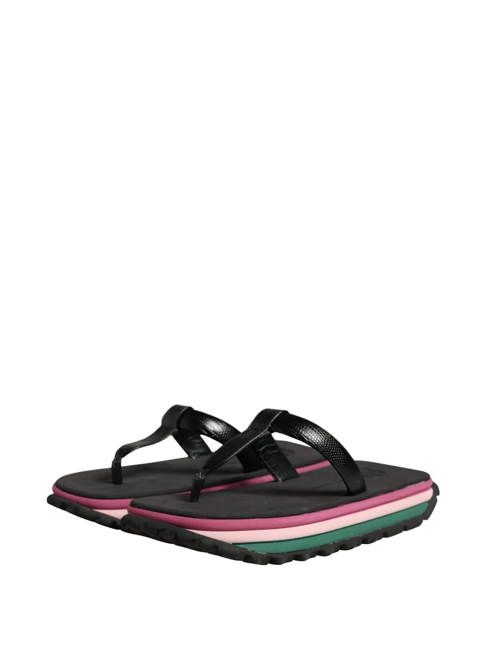 Dolce & Gabbana chunky-sole flip flops Zwart