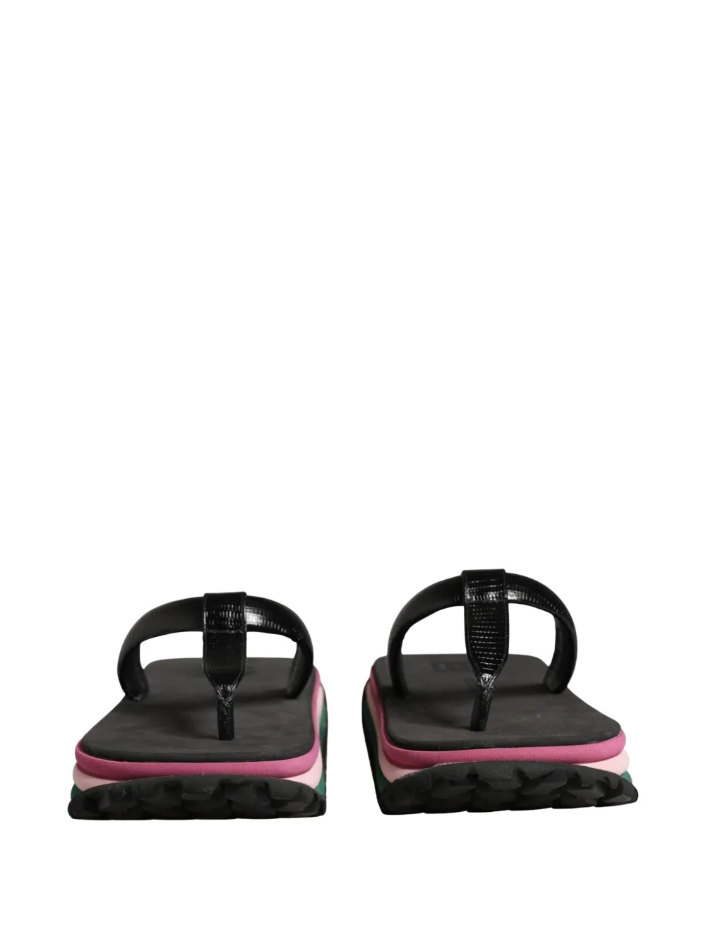 Dolce & Gabbana chunky-sole flip flops Zwart