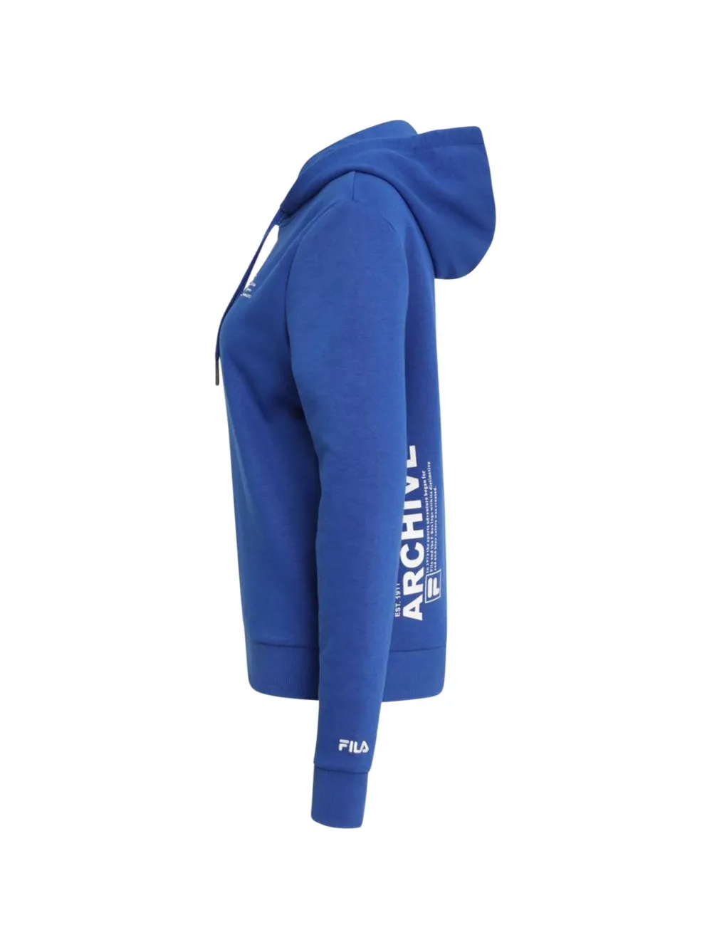 Fila logo-print drawstring hoodie Blauw