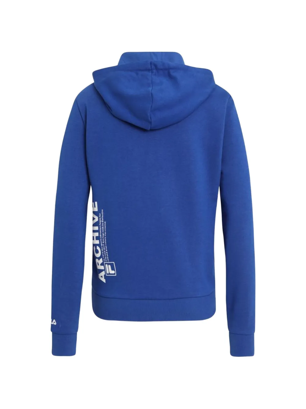 Fila logo-print drawstring hoodie Blauw