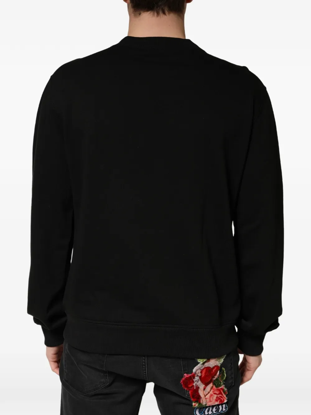 Dolce & Gabbana Hoodie met ronde hals Zwart