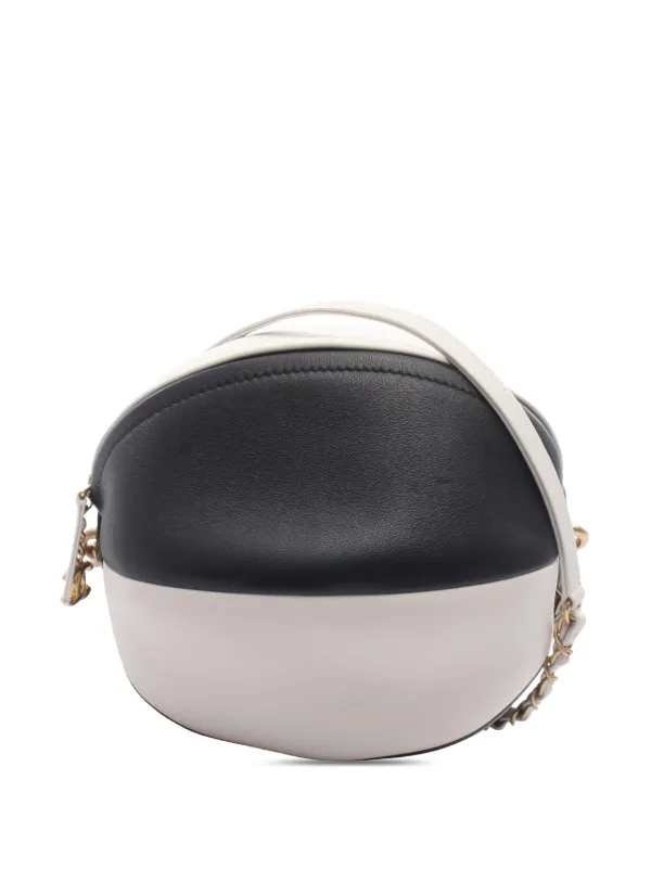 Chanel Pre-owned 2019 Calfskin Coco Beach Ball Bag Shoulder Bag in Black