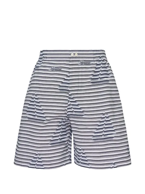 Jacquemus boat-print striped shorts