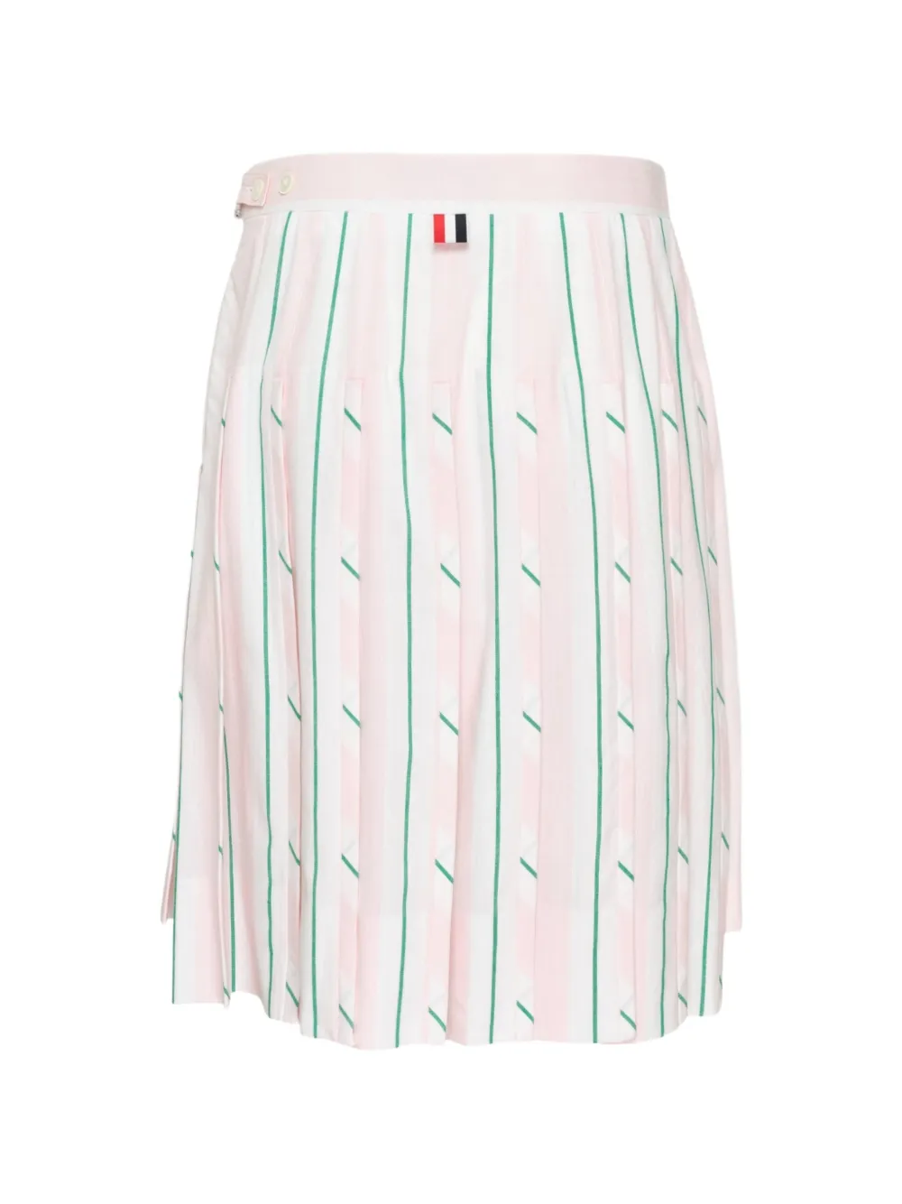 Thom Browne Gestreepte plooirok Roze