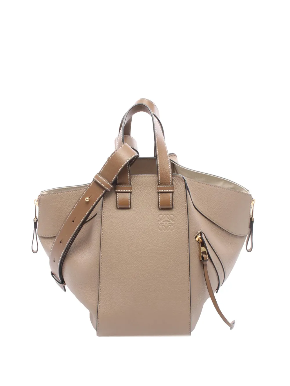 Loewe Pre-Owned 2010-2026 Small Grained Calfskin Hammock Bag satchel - Toni neutri