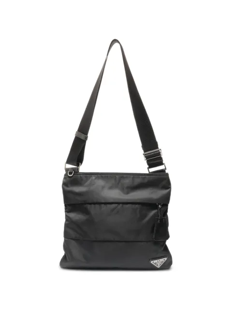 Prada Pre-Owned bolso de hombro con placa del logo 2013-2016