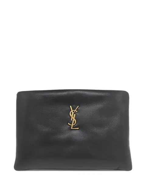 Saint Laurent Pre-Owned 2013-2026 Small Lambskin Calypso Zipped Pouch clutch bag