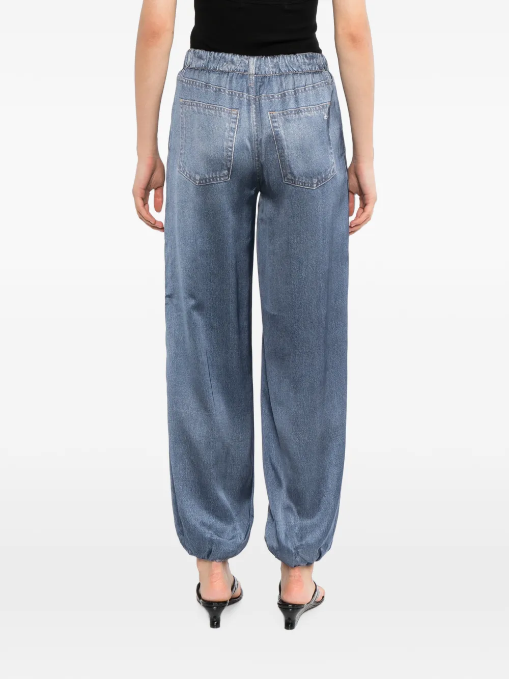 rag & bone Miramar satijnen broek Blauw