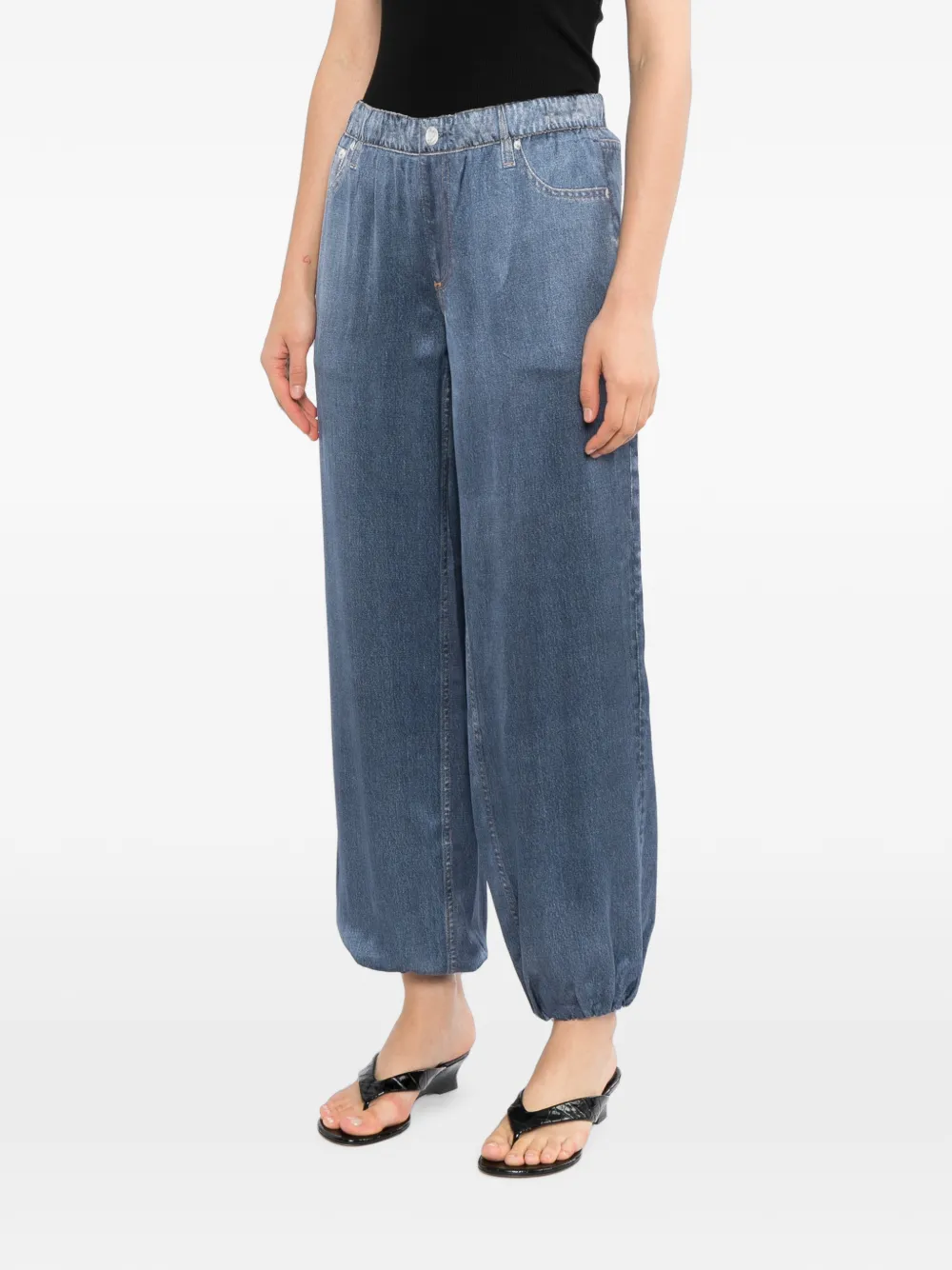 rag & bone Miramar satijnen broek Blauw