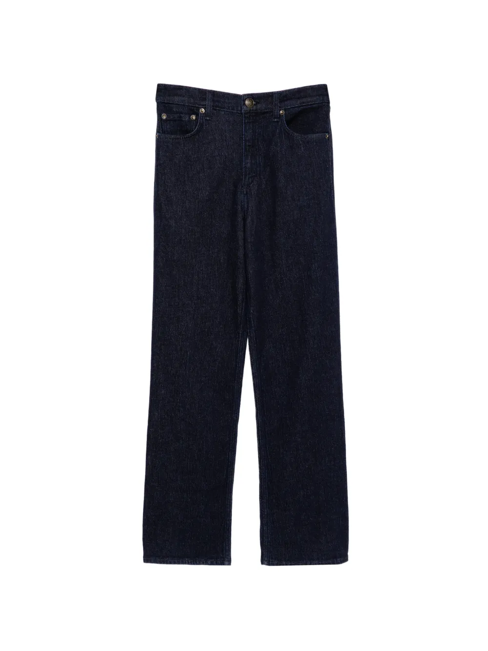 rag & bone shea ankle relaxed straight jeans - Blu