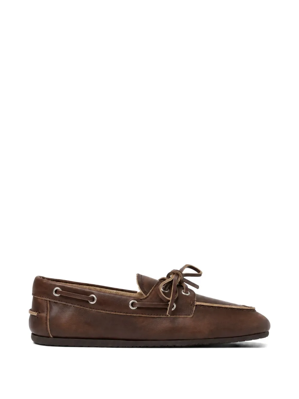 Scarosso Avery boat shoes - Braun