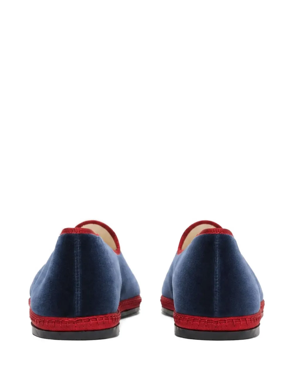Scarosso William IV velvet slippers Blauw