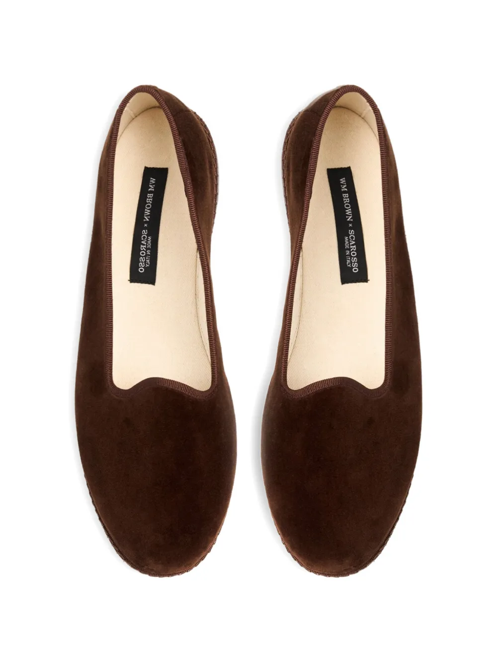 Scarosso William IV velvet slippers Bruin