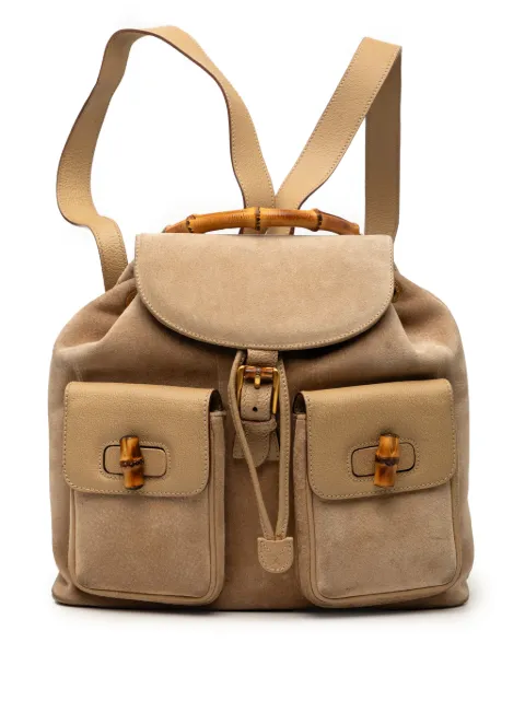 Gucci Pre-Owned mochila Bamboo con cordones siglo XX