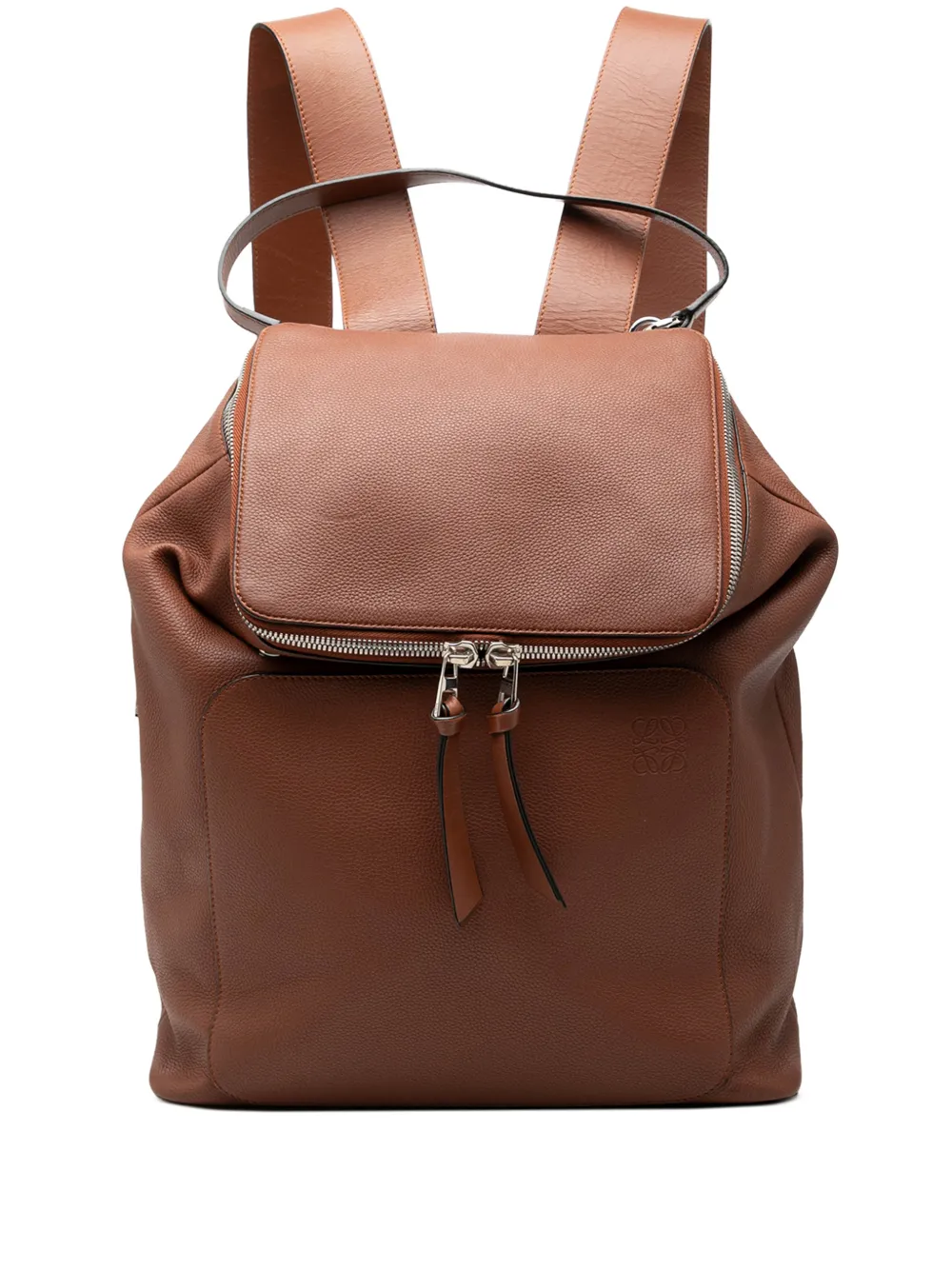 Loewe Pre-Owned 2018 Large Leather Goya backpack - Brown