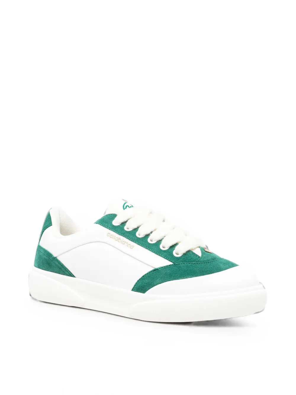 Casablanca Del Mar sneakers met suède vlak en logo-print Wit