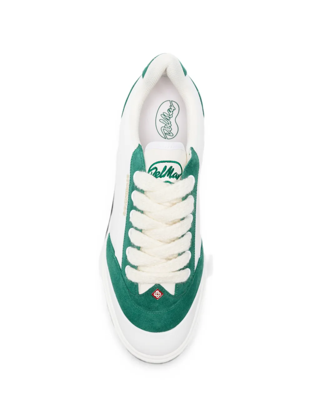 Casablanca Del Mar sneakers met suède vlak en logo-print Wit
