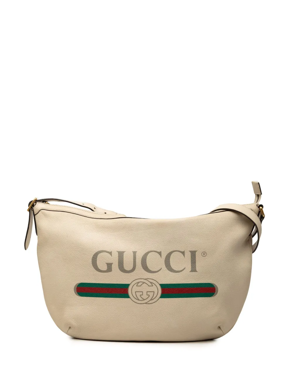 Gucci Pre-Owned Borsa a tracolla Half Moon in pelle 2016-2026 - Toni neutri