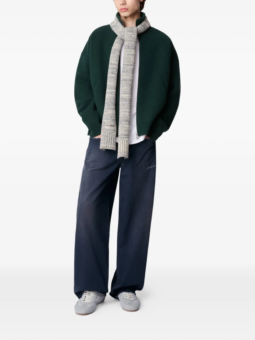 Axel Arigato Core vest met rits Groen