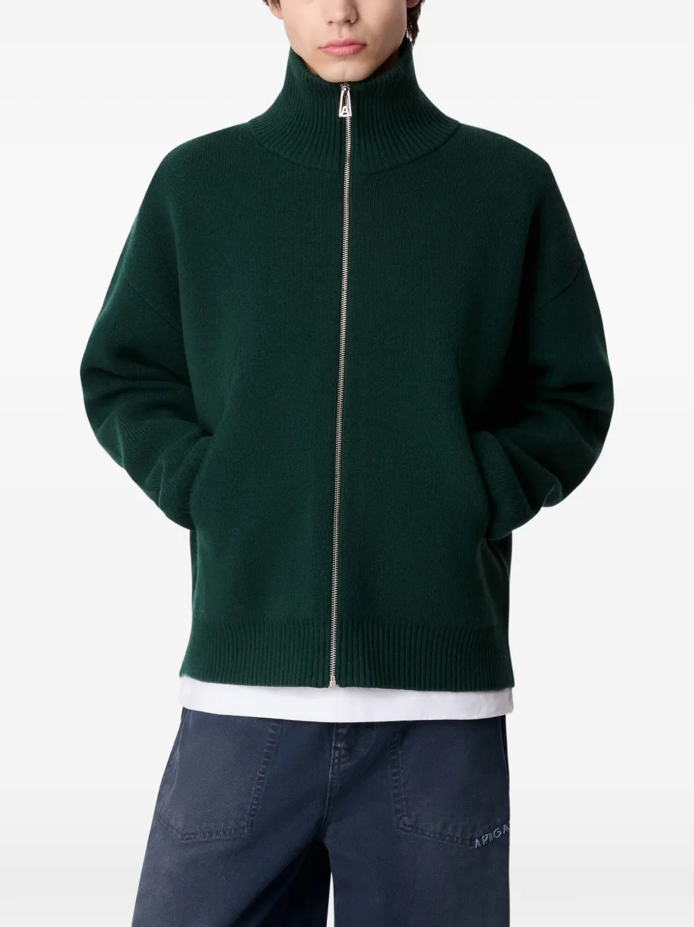 Axel Arigato Core vest met rits Groen