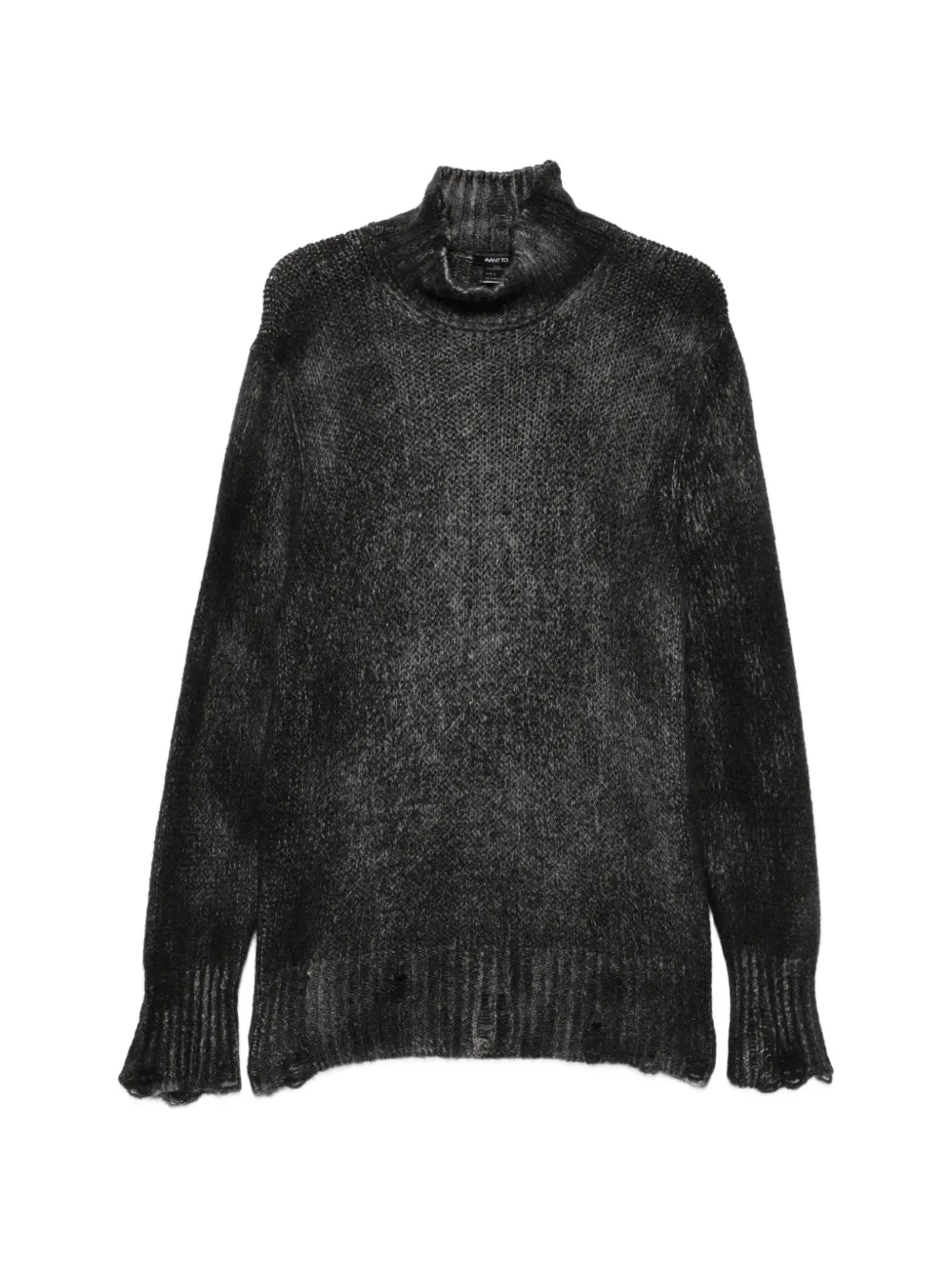 Avant Toi distressed roll-neck sweater - Grau