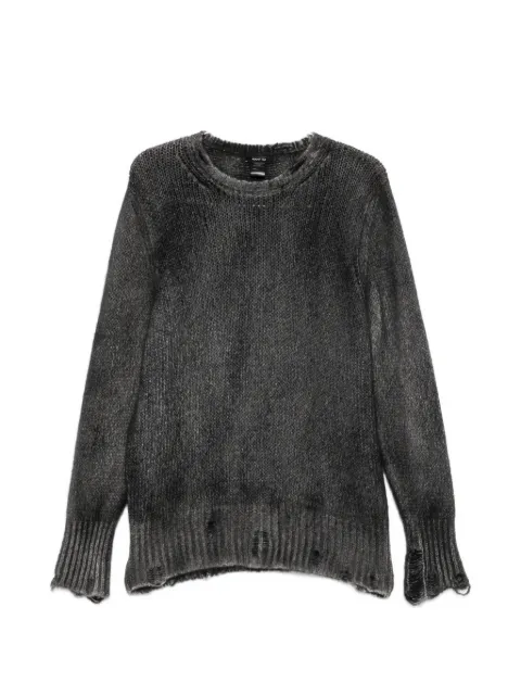 Avant Toi distressed spray-effect sweater