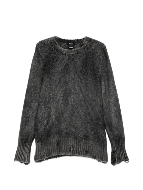 Avant Toi distressed spray-effect sweater