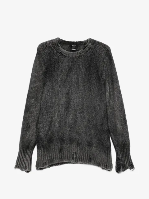 Avant Toi distressed spray-effect sweater