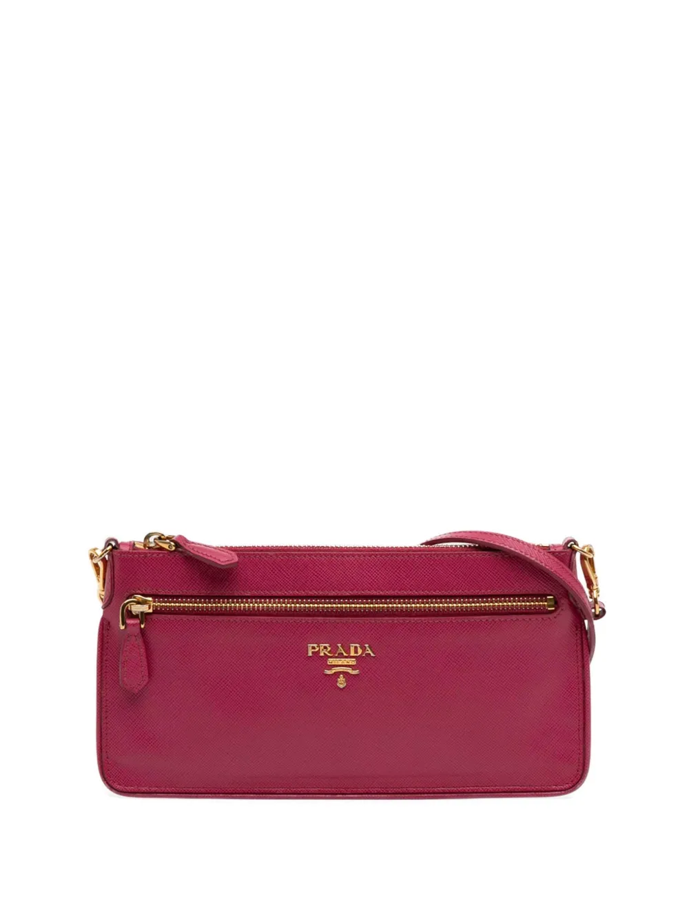Prada Pre-Owned 2013-2026 Saffiano Lux Top Zip crossbody bag - Rosa
