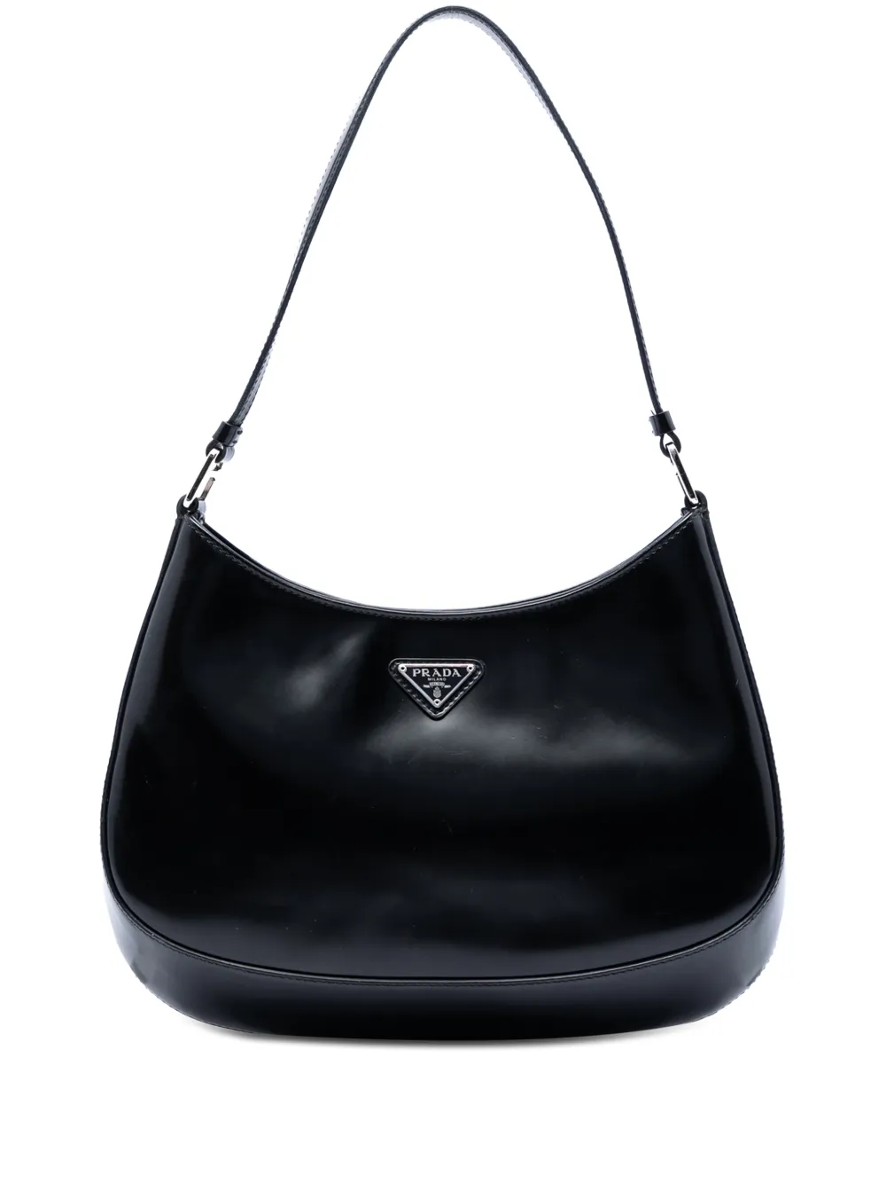 Prada Pre-Owned 2000-2013 Spazzolato Leather Cleo shoulder bag - Black