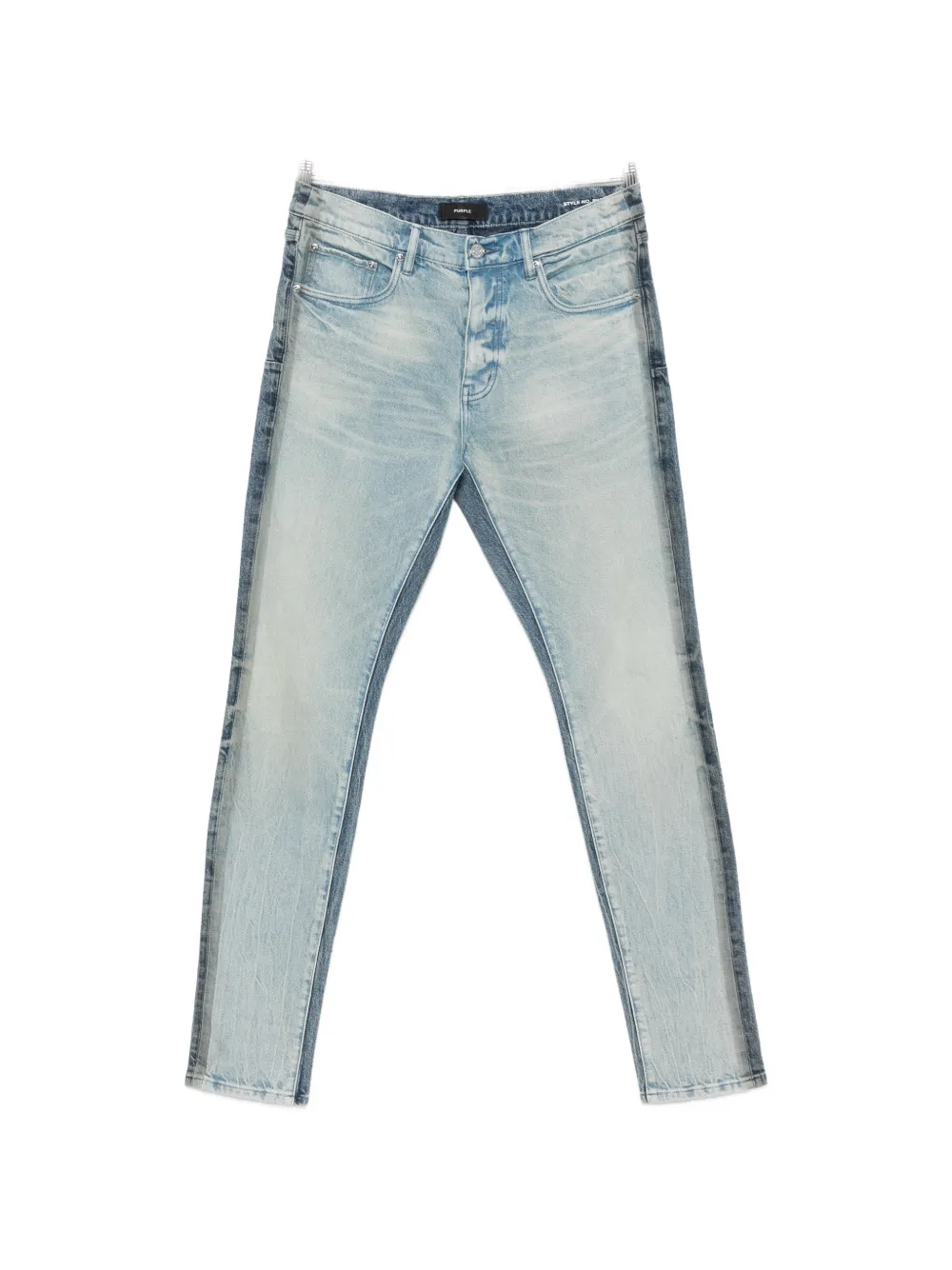 Purple Brand faded panelled jeans - Blu