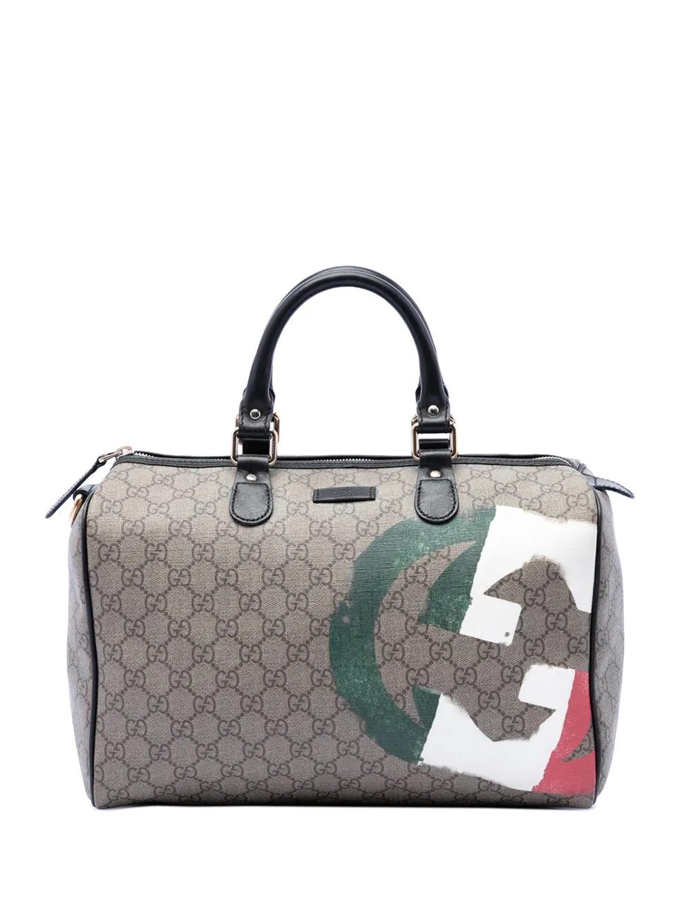 Gucci Pre-Owned 2016-2026 Medium GG Supreme Italian Flag Joy boston bag - Toni neutri