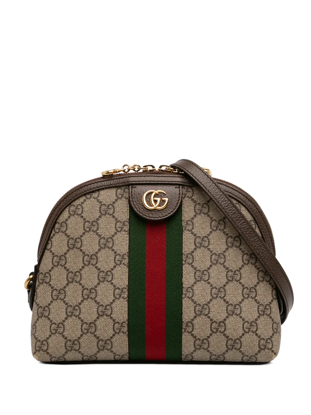 Gucci Pre-Owned 2016-2026 Small GG Supreme Web Ophidia Dome crossbody bag - Toni neutri