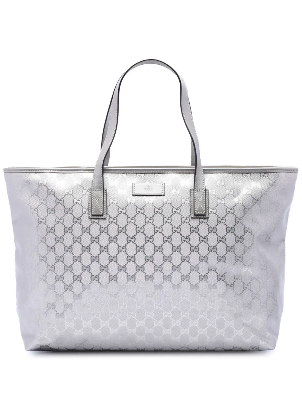Gucci Pre-Owned 2016-2026 Large GG Imprime tote bag - Argento
