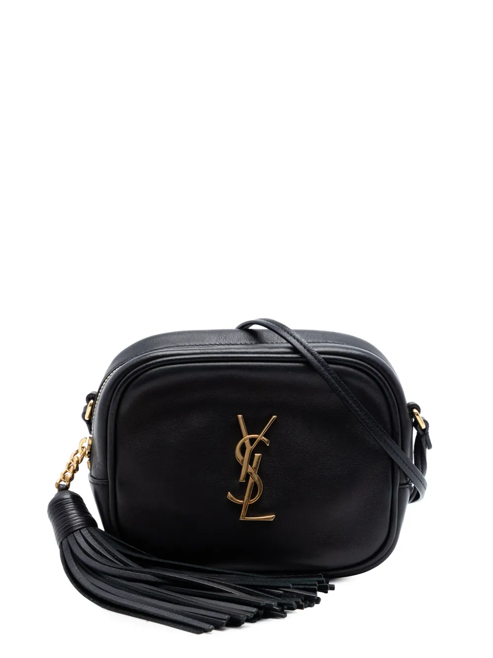 Saint Laurent Pre-Owned 2016 Calfskin Monogram Blogger Bag crossbody bag - Nero