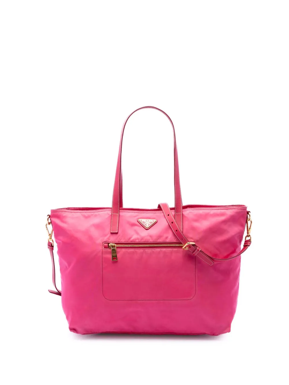 Prada Pre-Owned 2013-2026 Tessuto Front Pocket satchel - Rosa