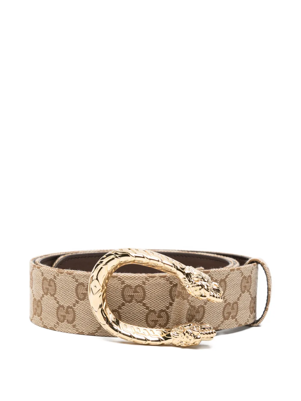 Gucci Dionysus Gürtel aus GG Supreme - Nude