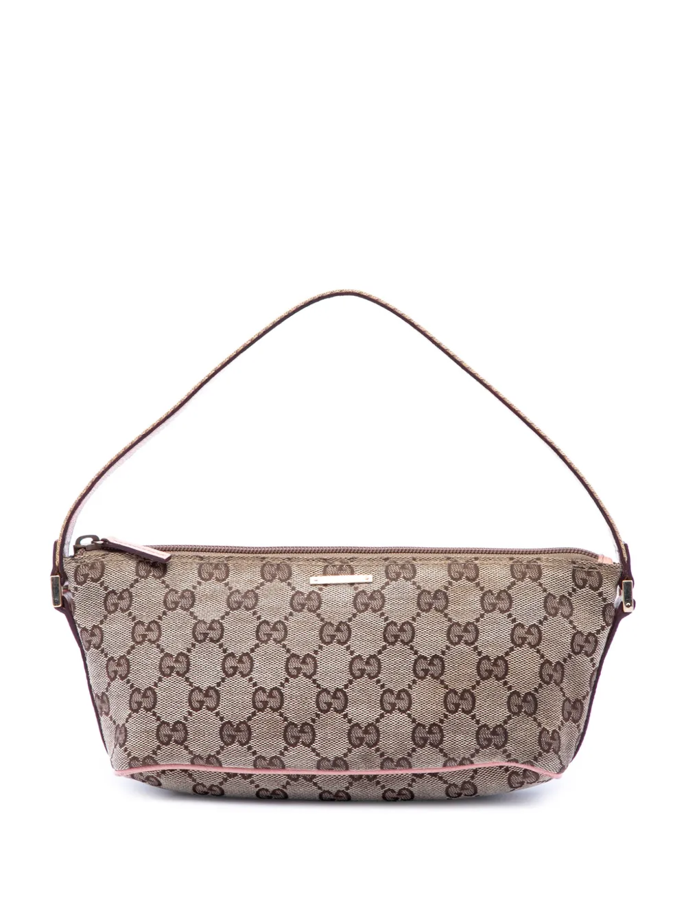 Gucci Pre-Owned 2000-2017 GG Canvas Web Boat shoulder bag - Rosa