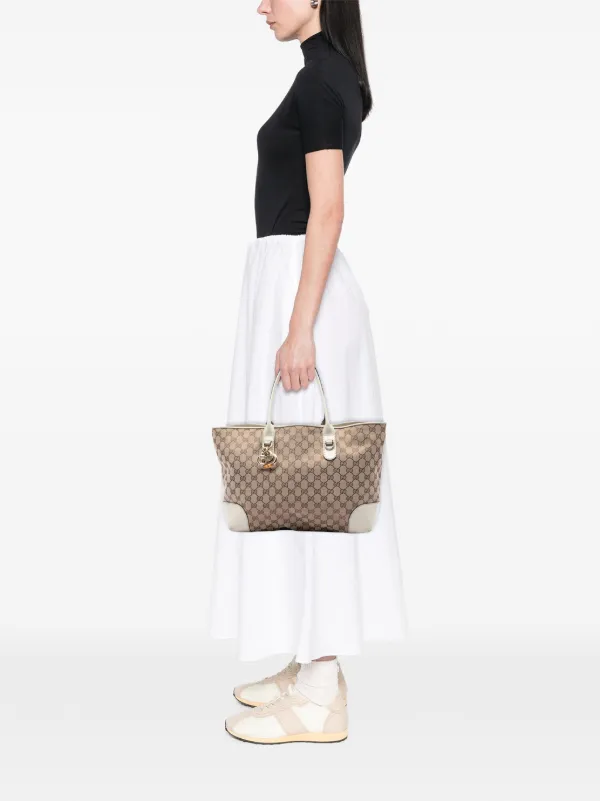 Gucci Pre-Owned 2016-2026 GGキャンバス ハートビット ハンドバッグ 